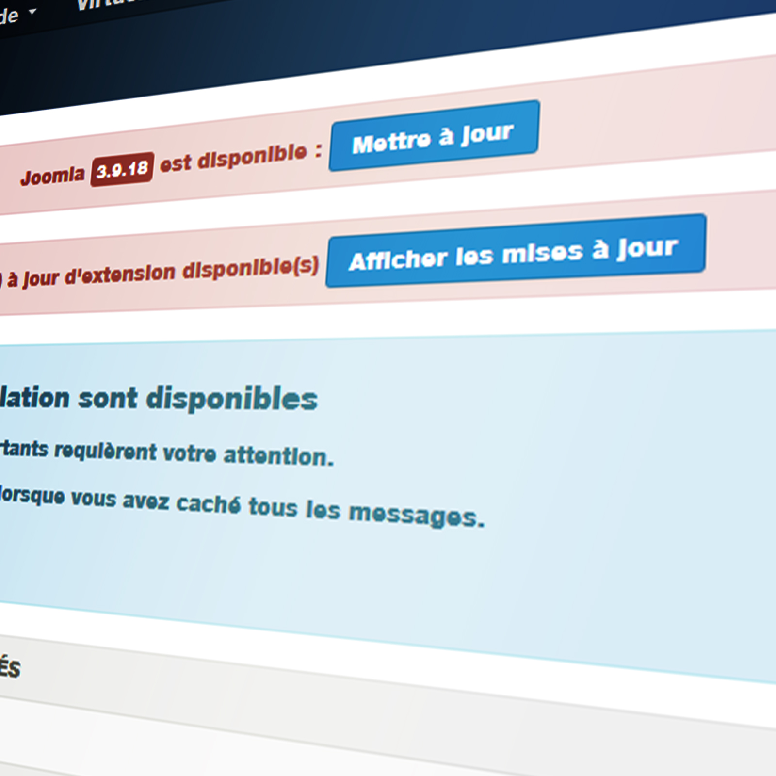Tenir son site Joomla à jour
